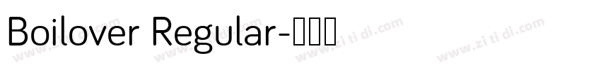 Boilover Regular字体转换